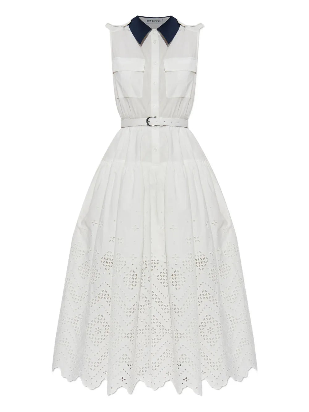 Midikleid mit Gürtel