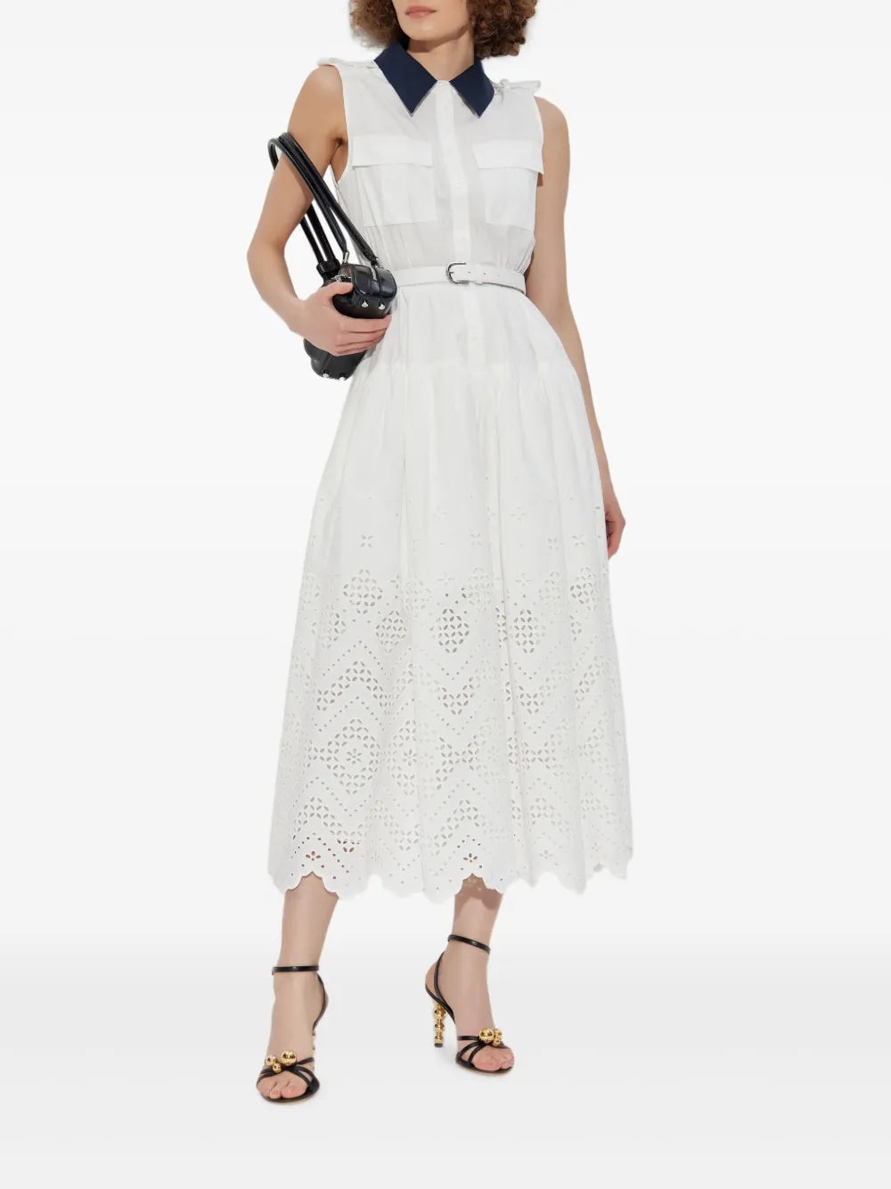 Midikleid mit Gürtel