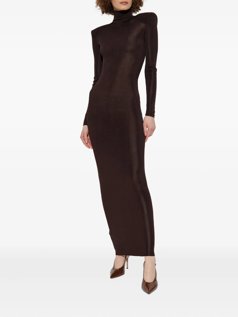 Maxi dress with turtleneck