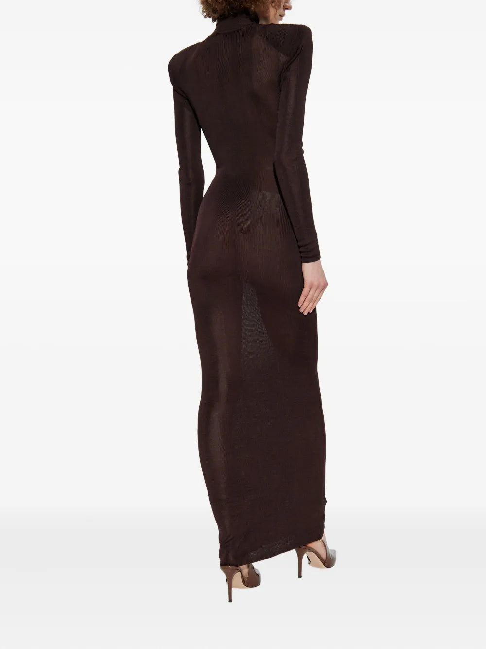 Maxi dress with turtleneck