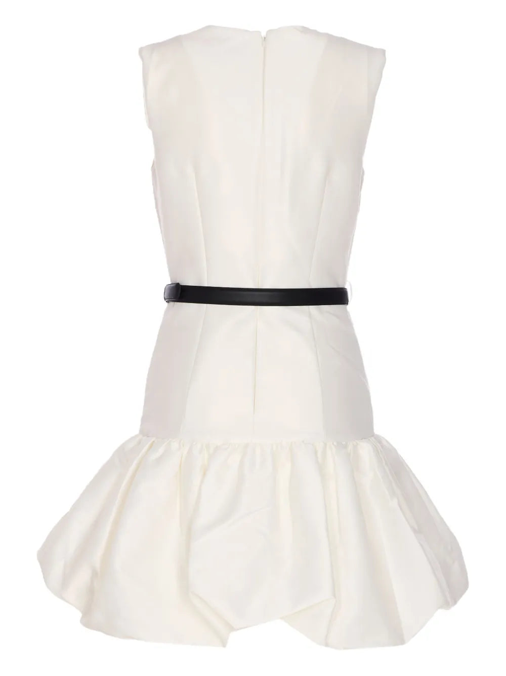 Mini dress with ruffle hem
