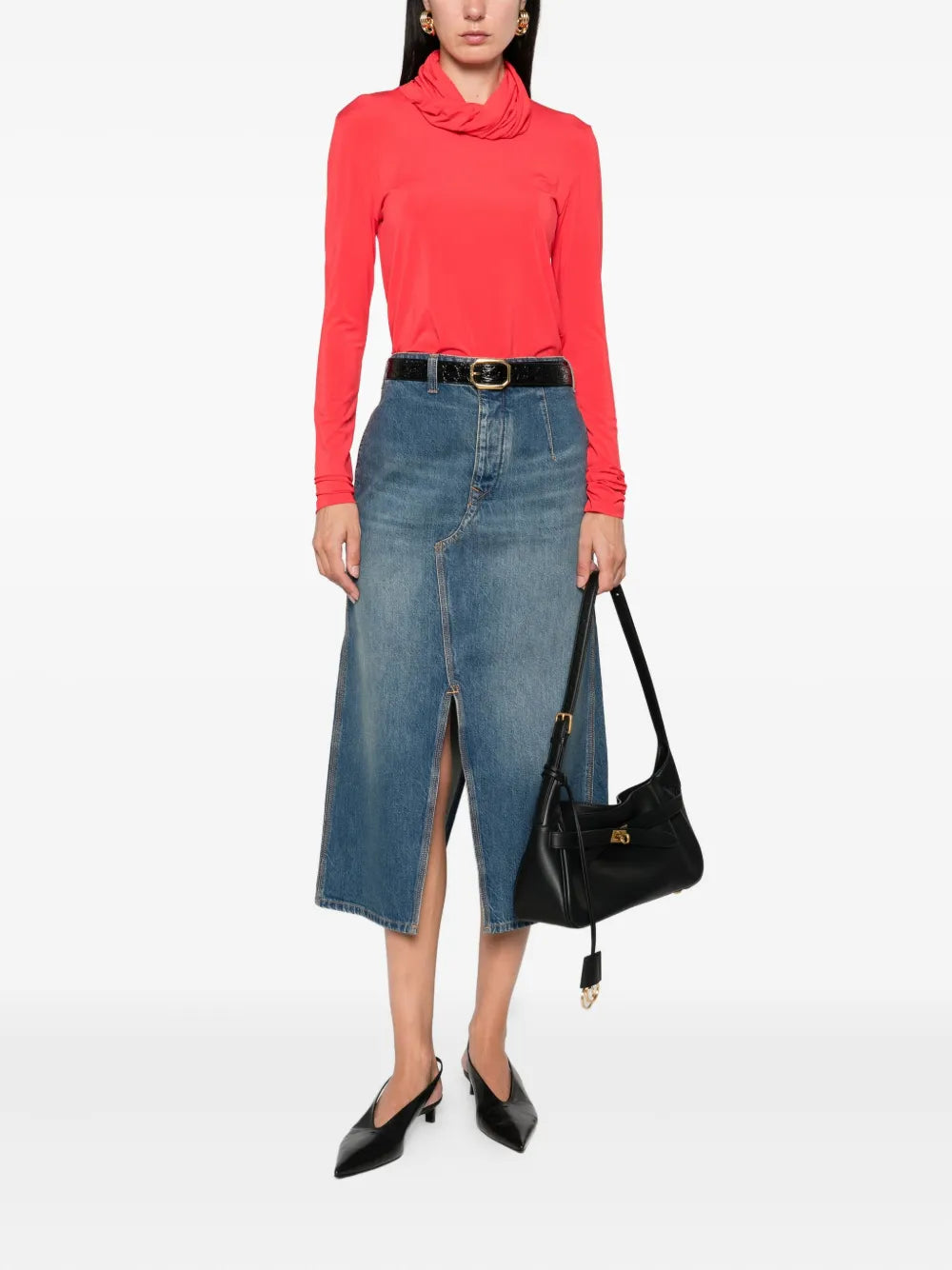 Jeansrock in A-Linie