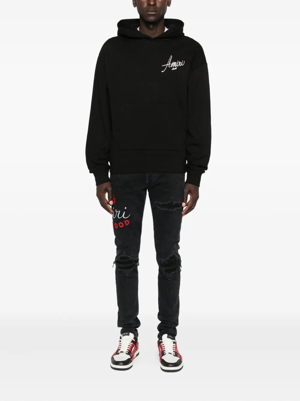 Hoodie mit Logo-Stickerei