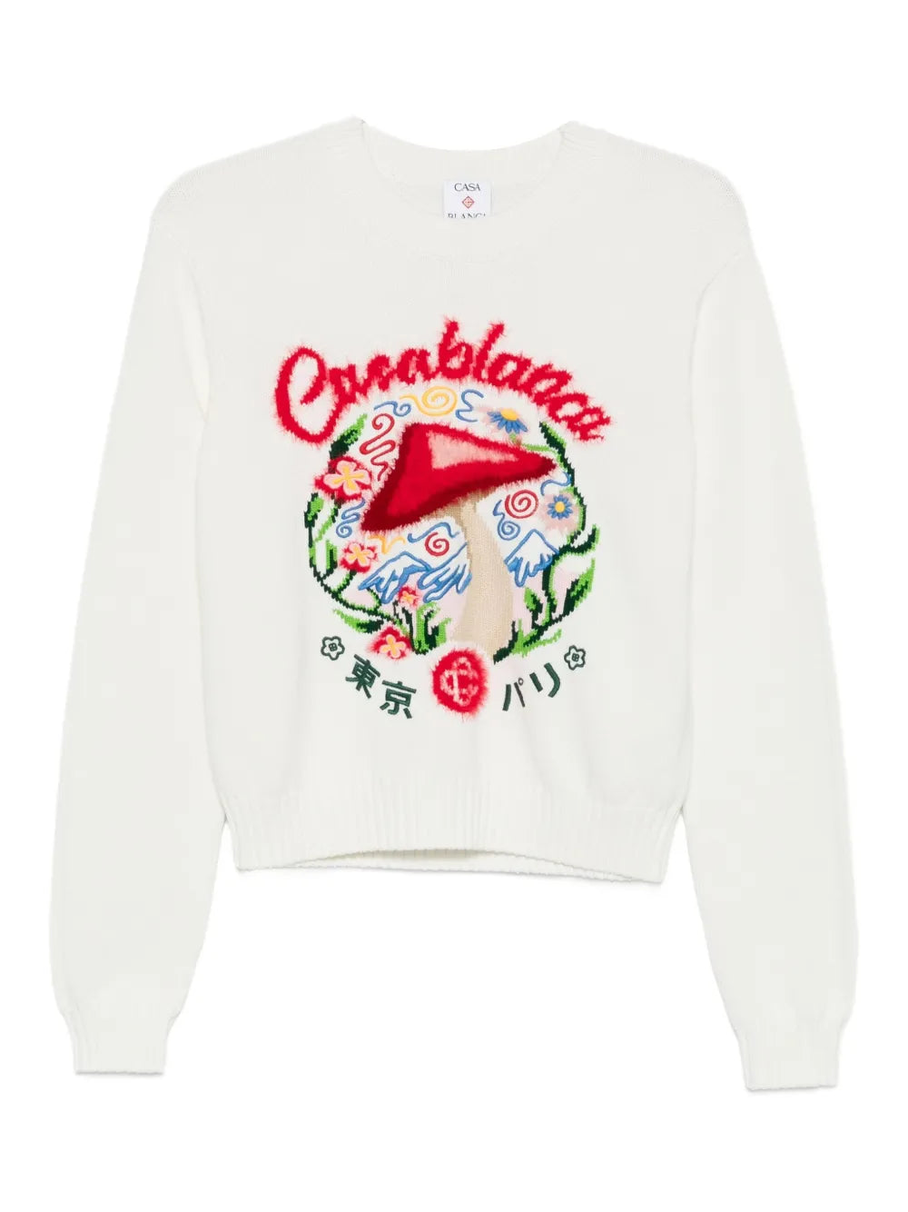 Casablanca Pullover mit Mushroom-Stickerei