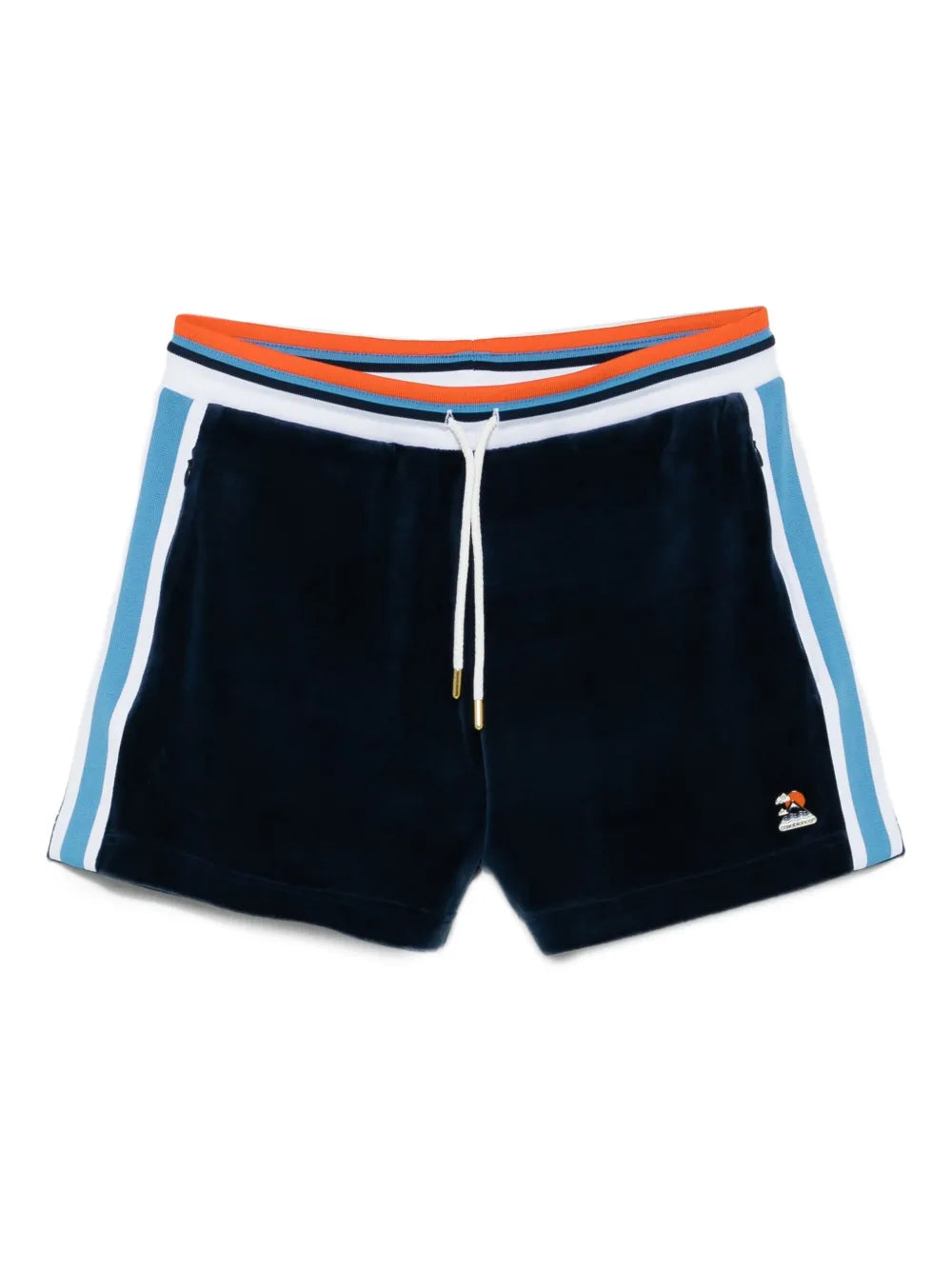 Montagne Shorts aus Samt mit Seitenstreifen
