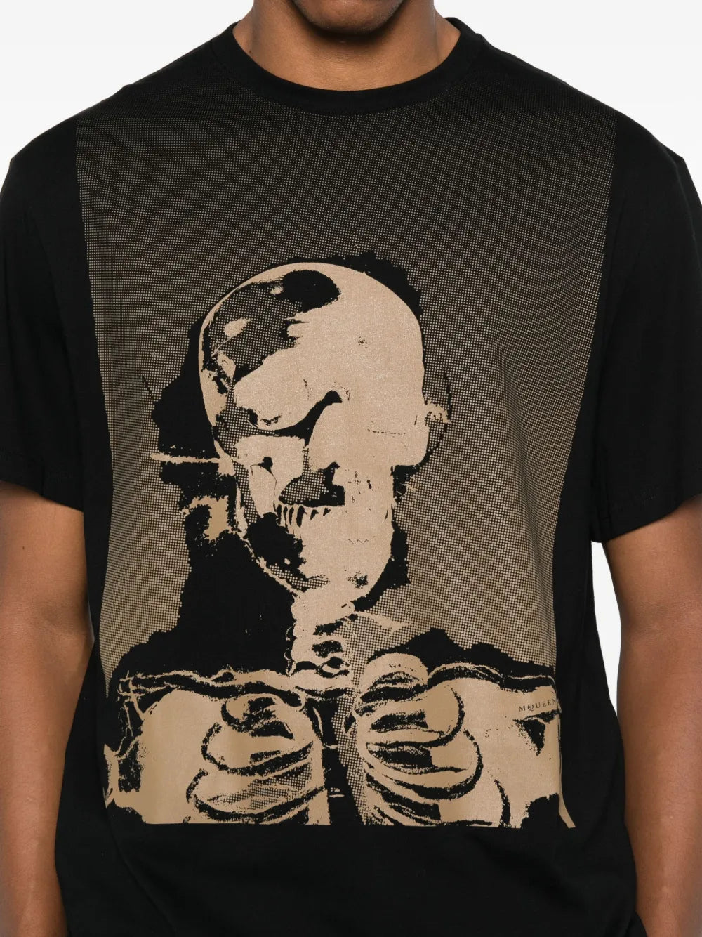 T-Shirt mit Skelett-Print