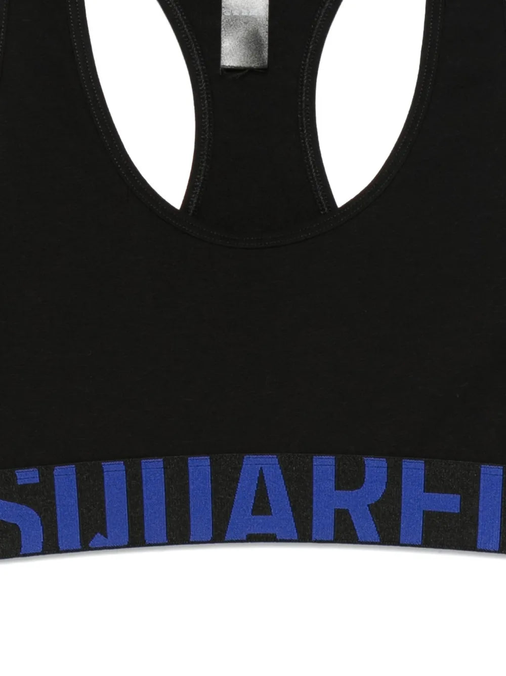 Sports bra with logo band