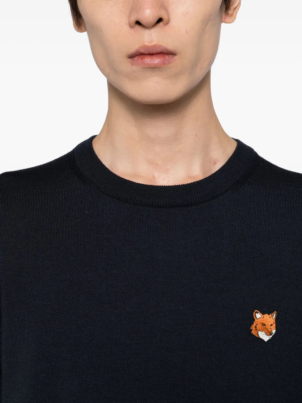 Pullover mit Bold Fox Head-Patch