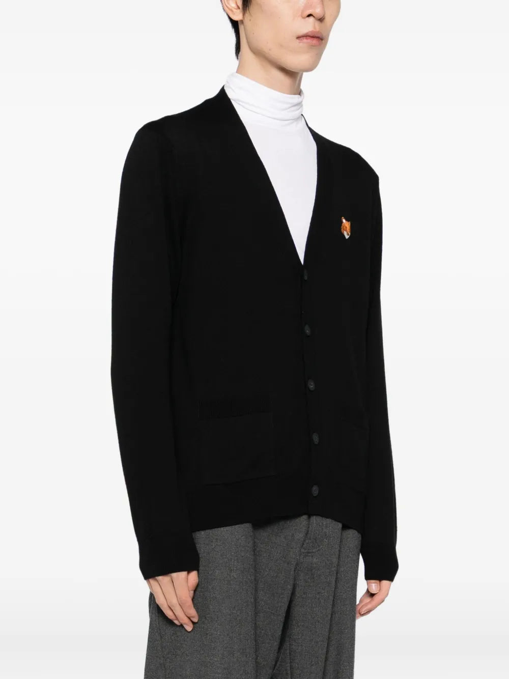 Cardigan mit Bold Fox Head-Patch