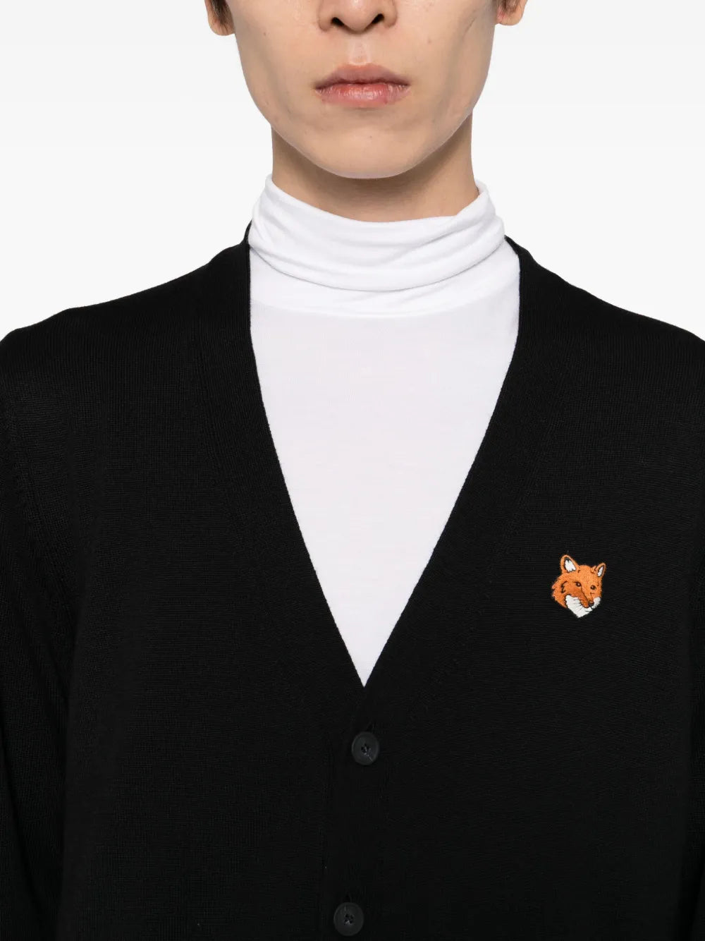 Cardigan mit Bold Fox Head-Patch