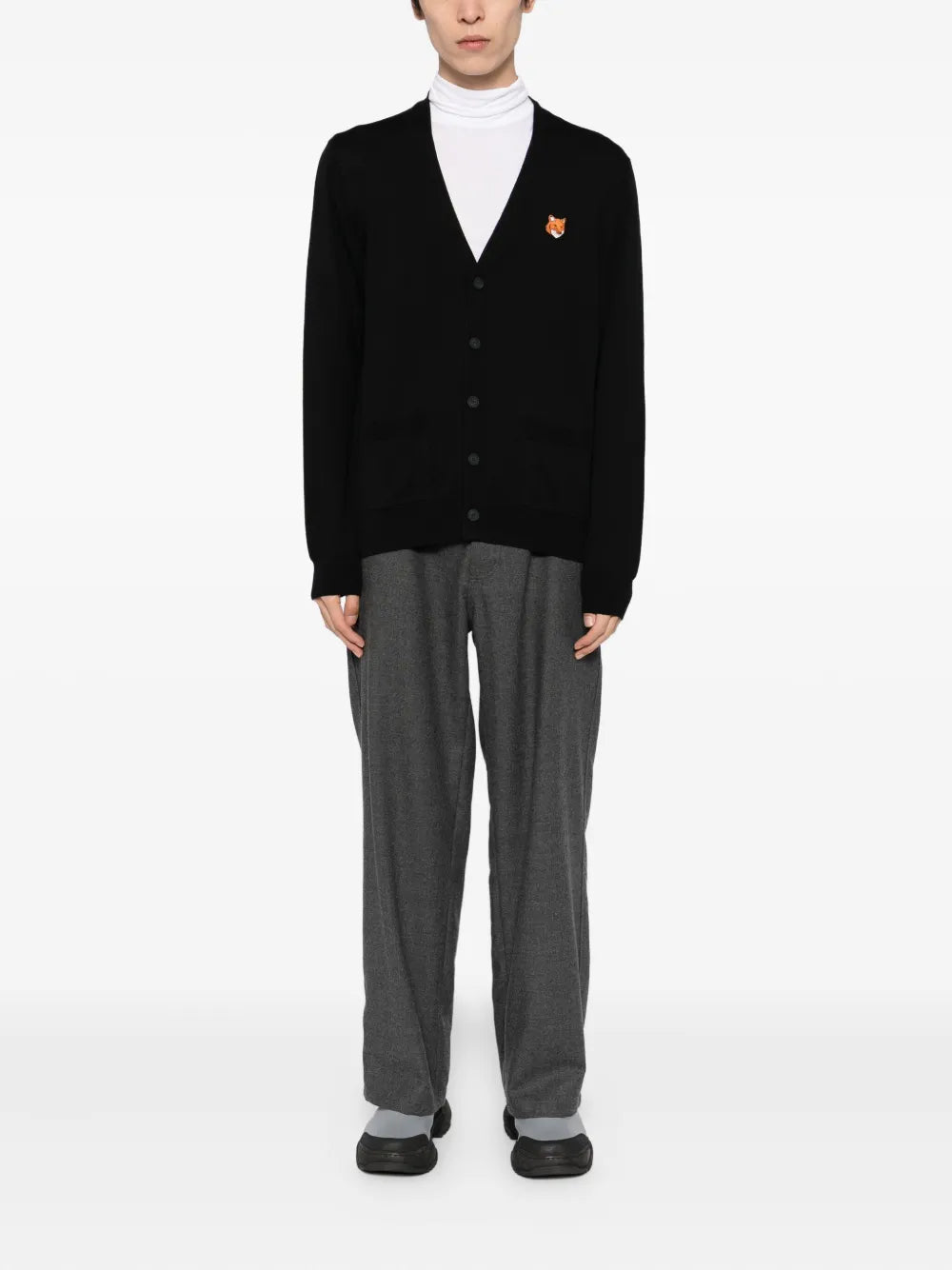 Cardigan mit Bold Fox Head-Patch