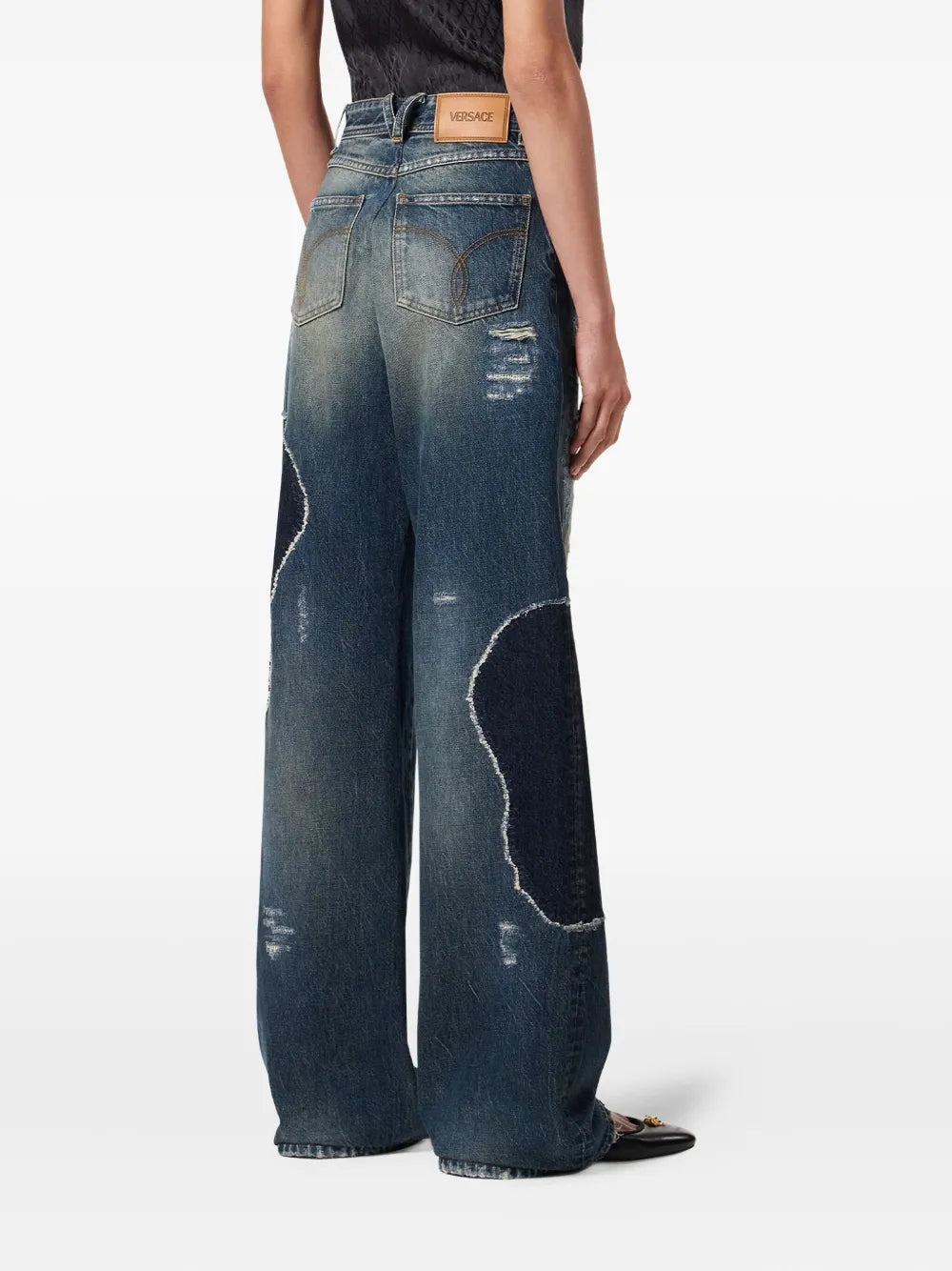 Jeans im Patchwork-Look