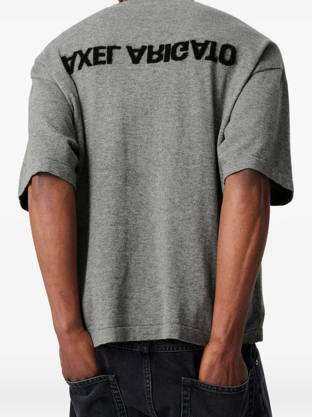 Gestricktes Distort T-Shirt mit Logo