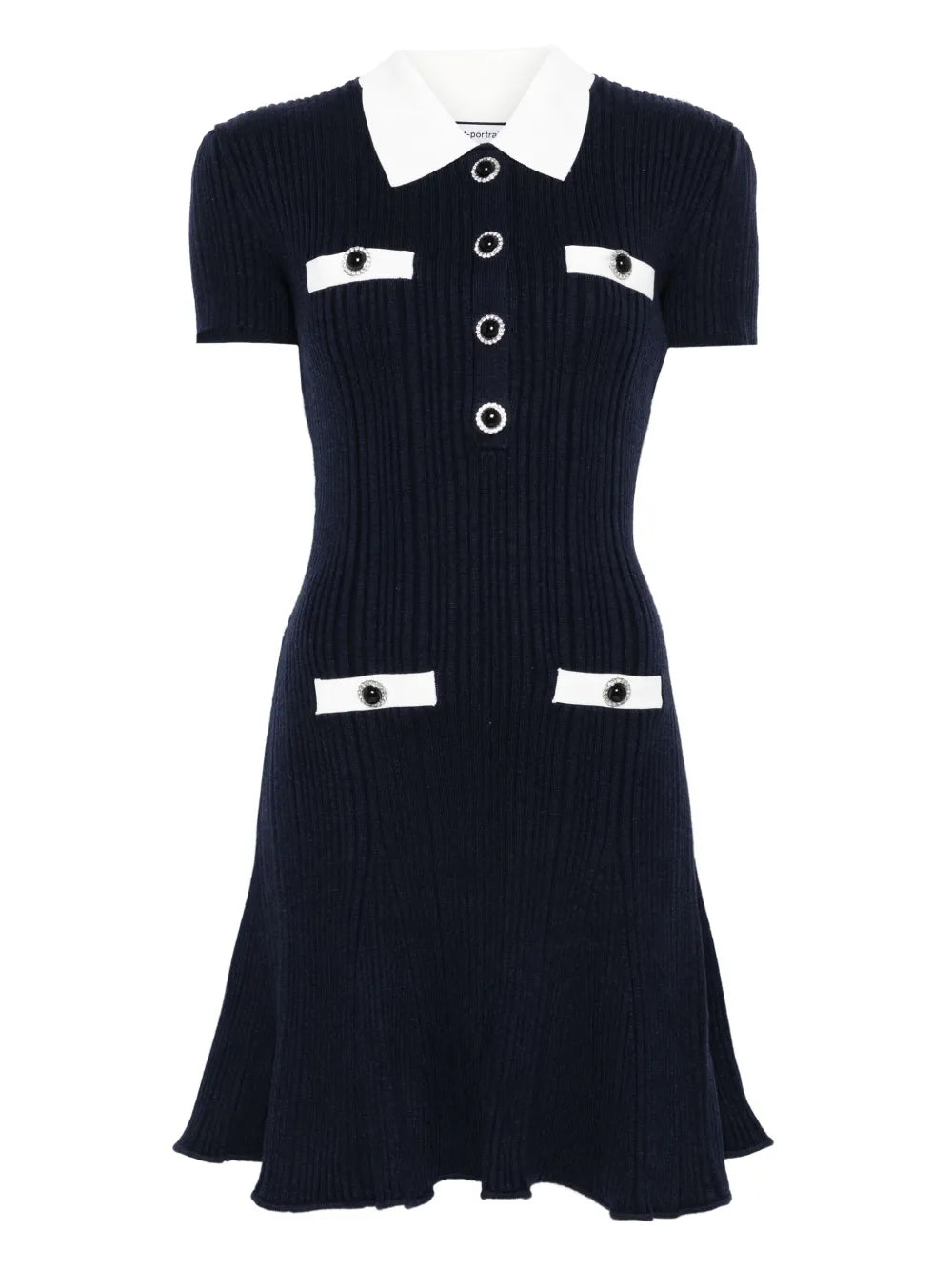 Minikleid mit Knopfdetail