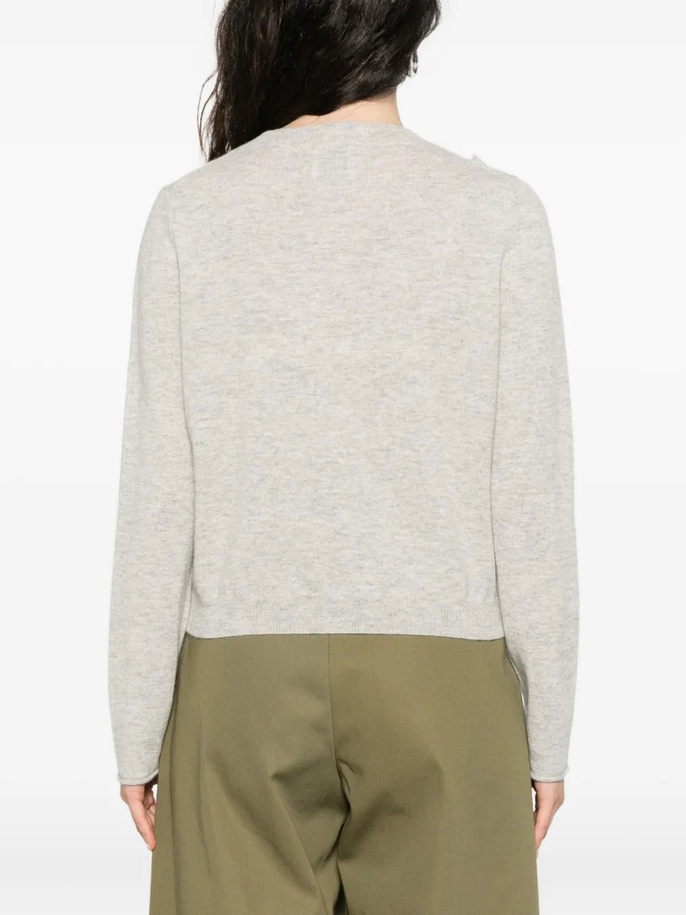 Cardigan with floral embellishment