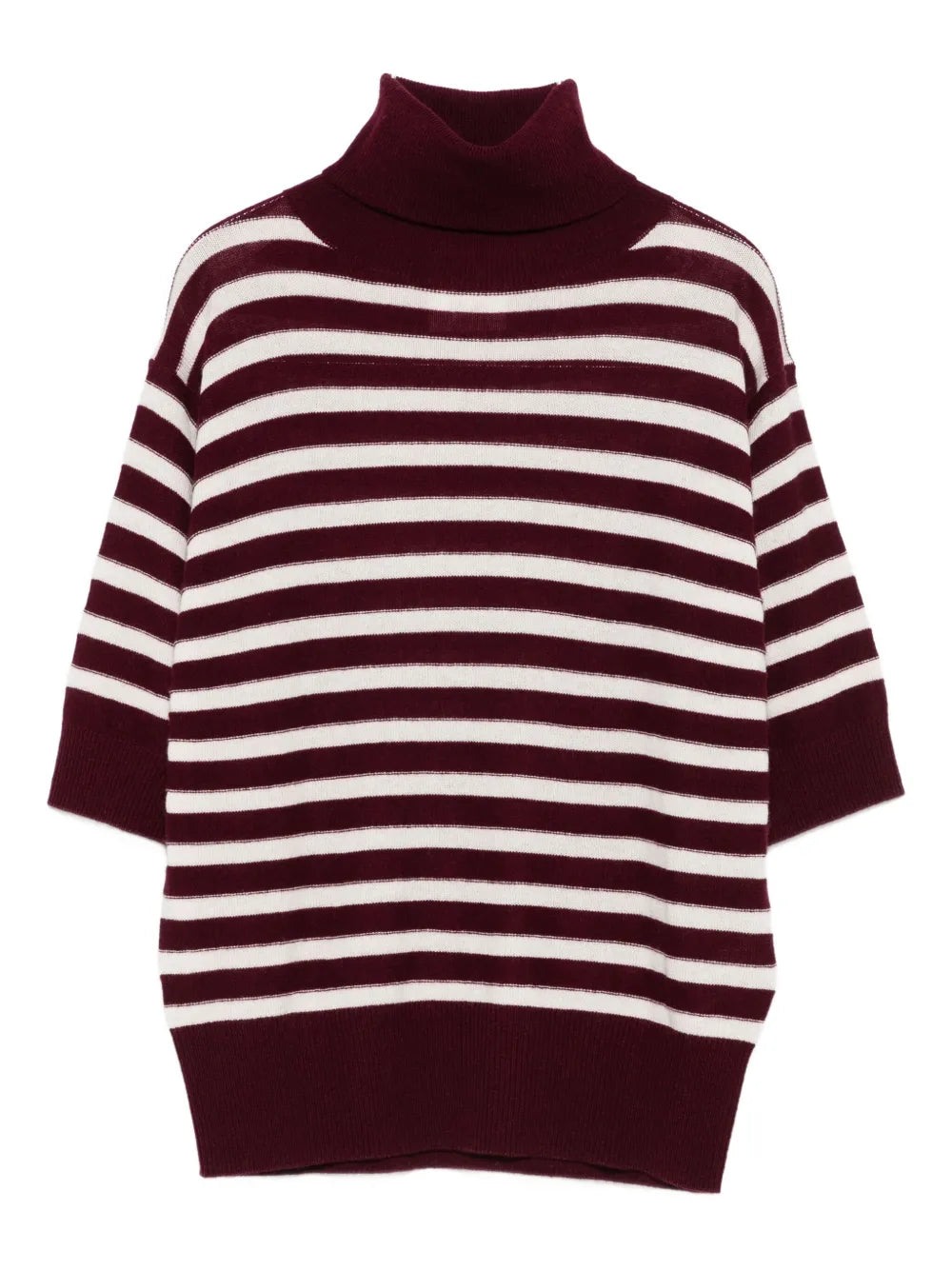 Striped turtleneck sweater