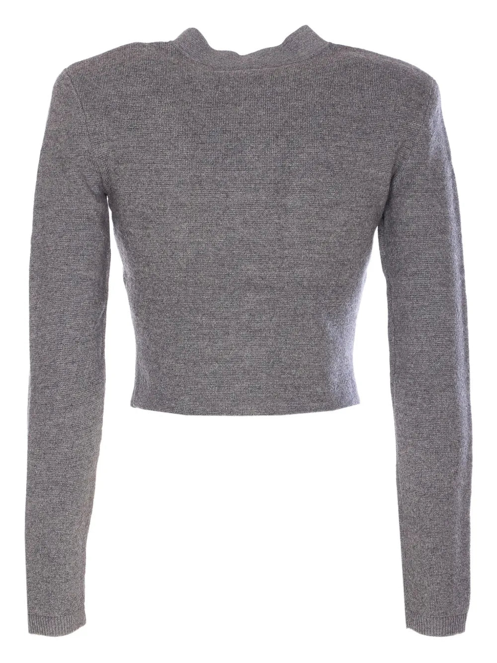Geknöpfter Cardigan mit Häkelblume