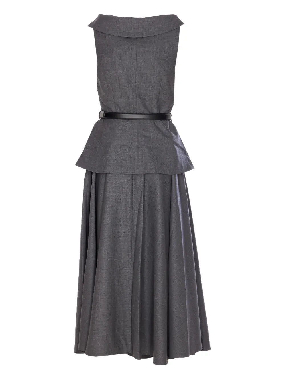 Doppelreihiges Kleid mit Gürtel