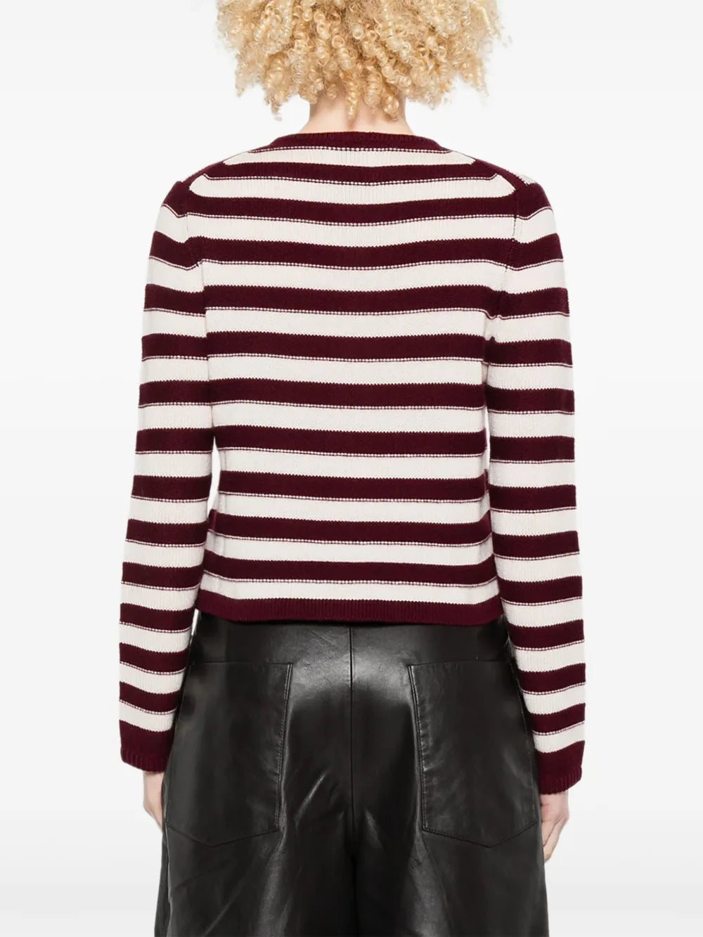 Striped cardigan with buttons