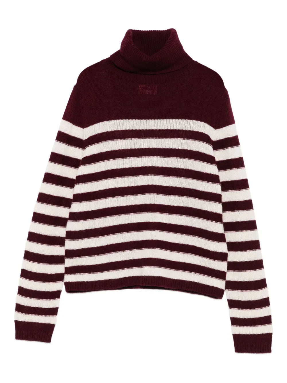 Striped turtleneck sweater