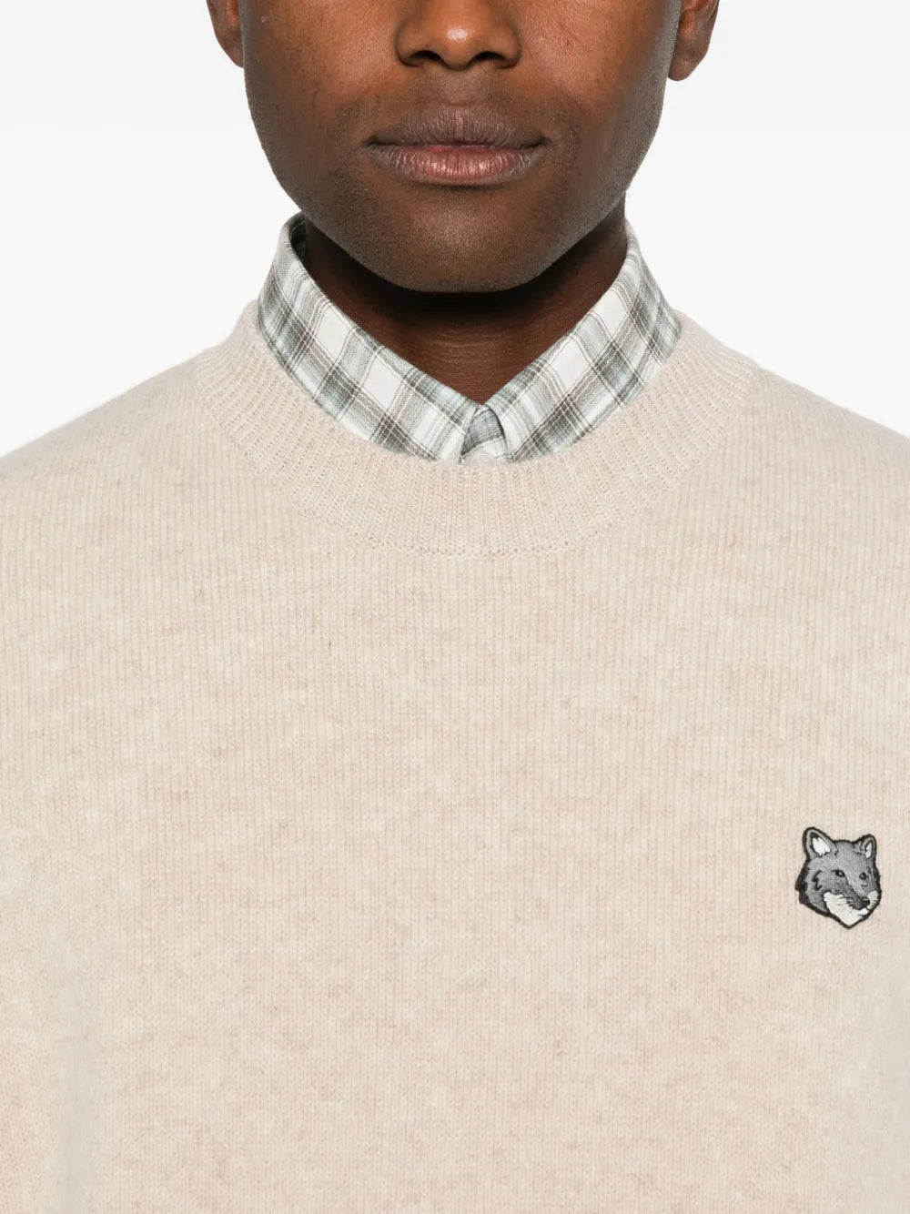 Wollpullover mit Fuchs-Logo