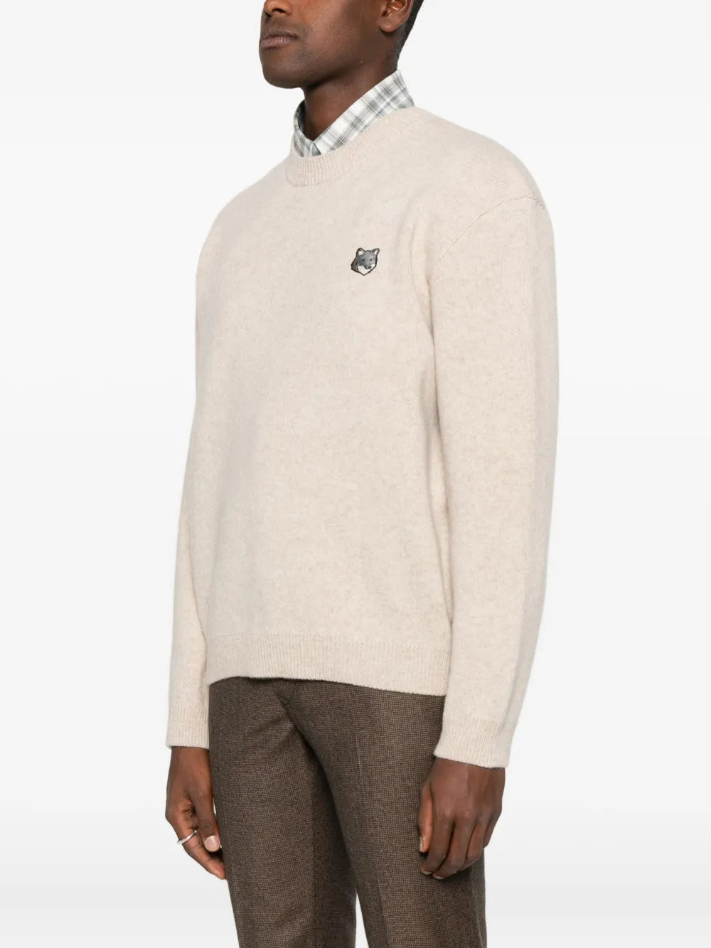 Wollpullover mit Fuchs-Logo