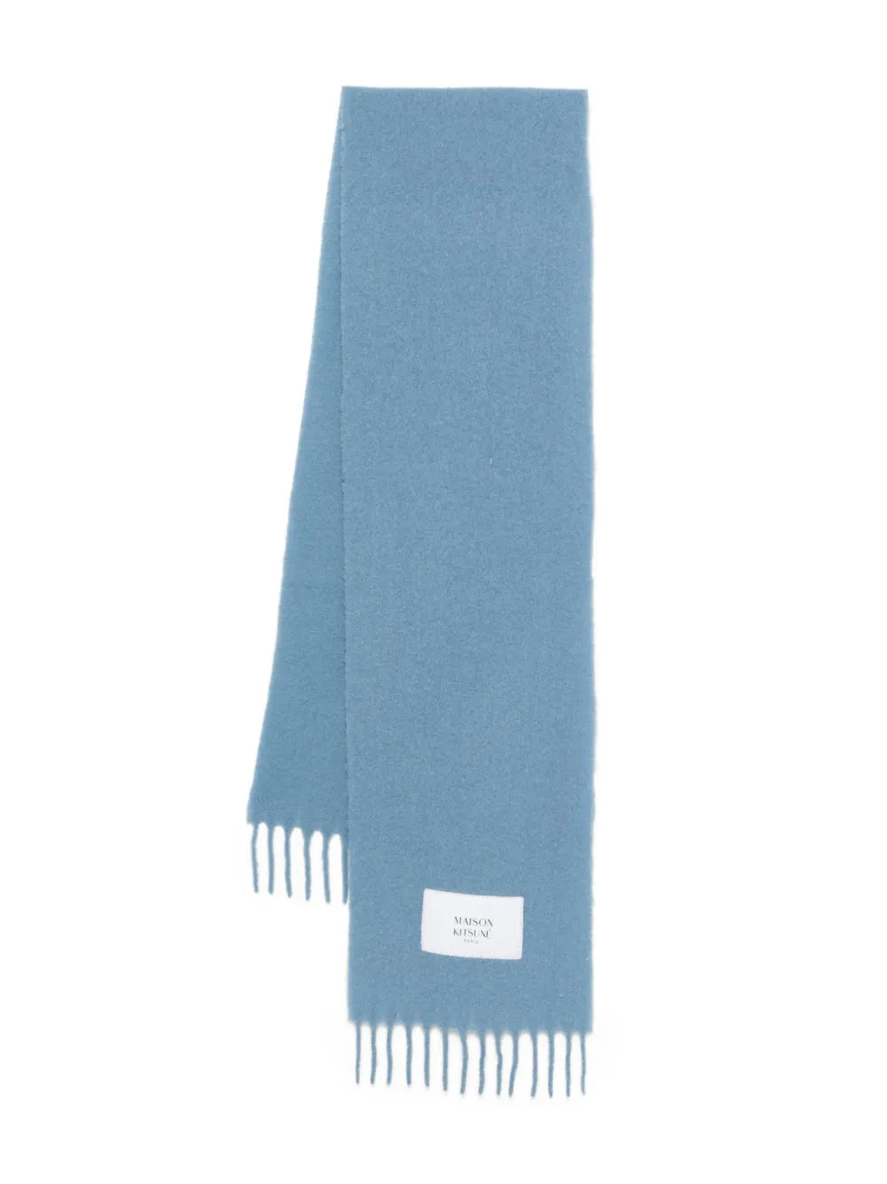 Schal mit Fransen und Logo-Patch
