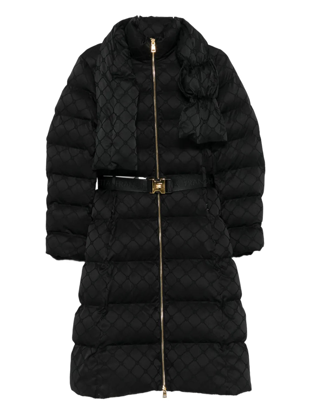 gesteppte Jacke mit Gürtel