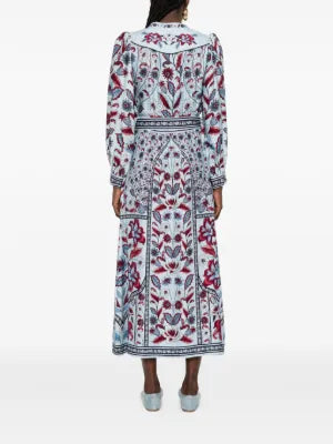 Marcelle midi dress with belt