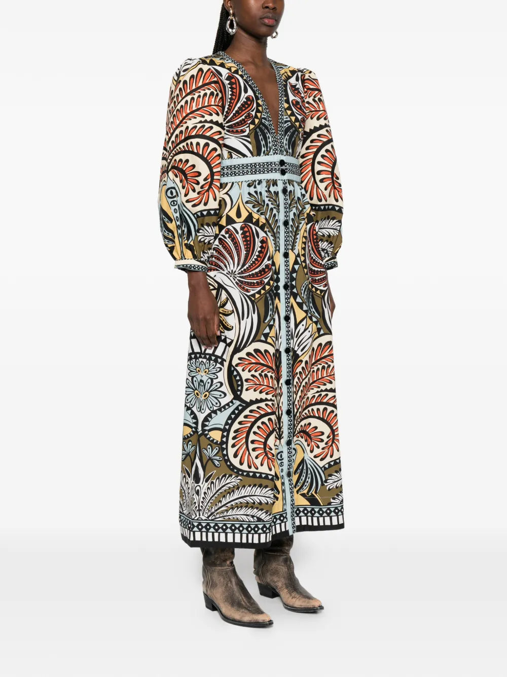 Kleid mit V-Ausschnitt