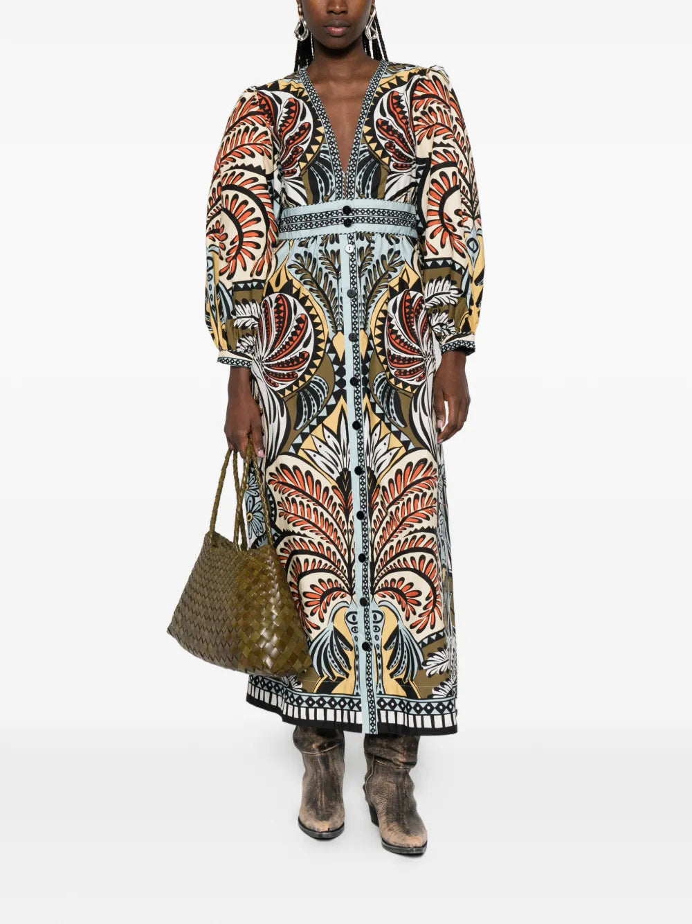 Kleid mit V-Ausschnitt