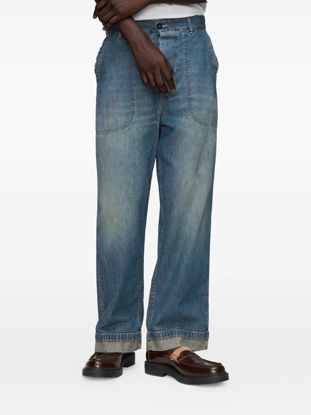 Jeans mit weitem Bein