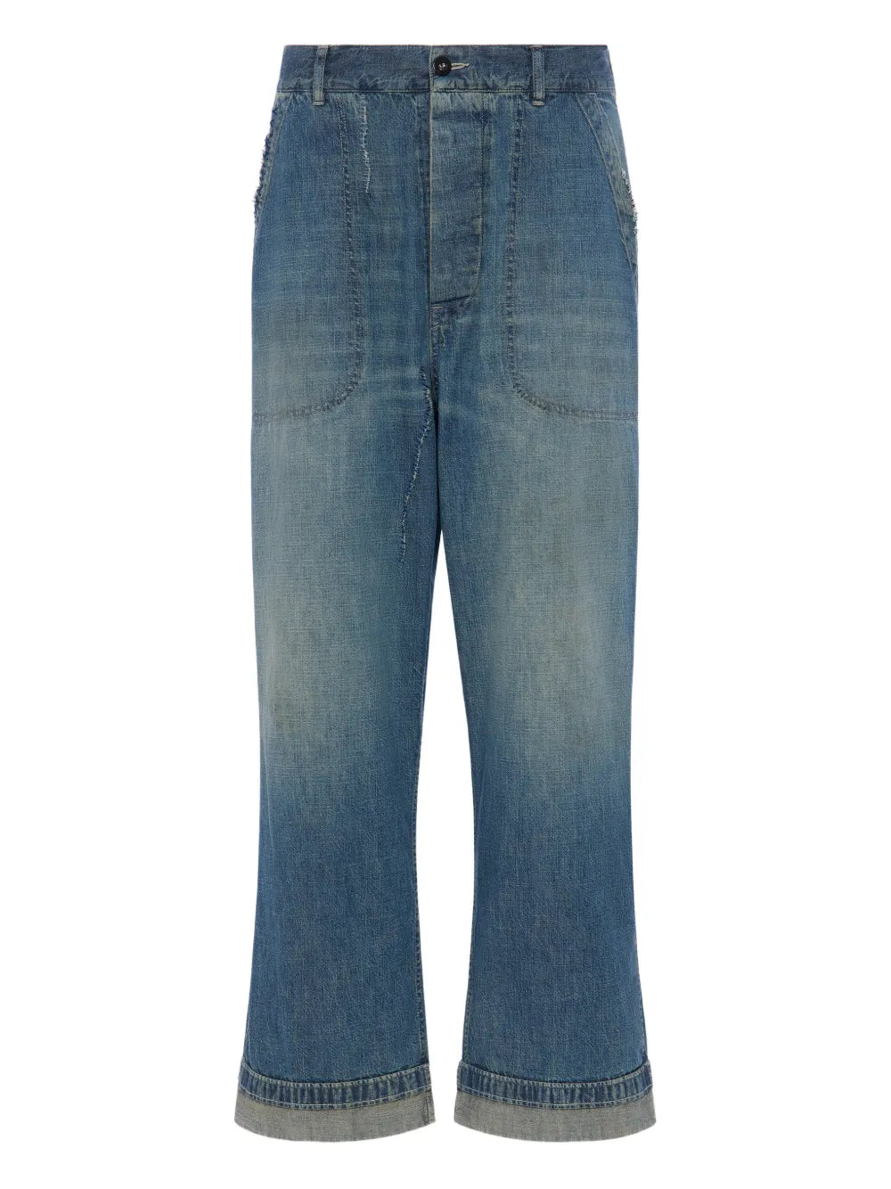 Jeans mit weitem Bein
