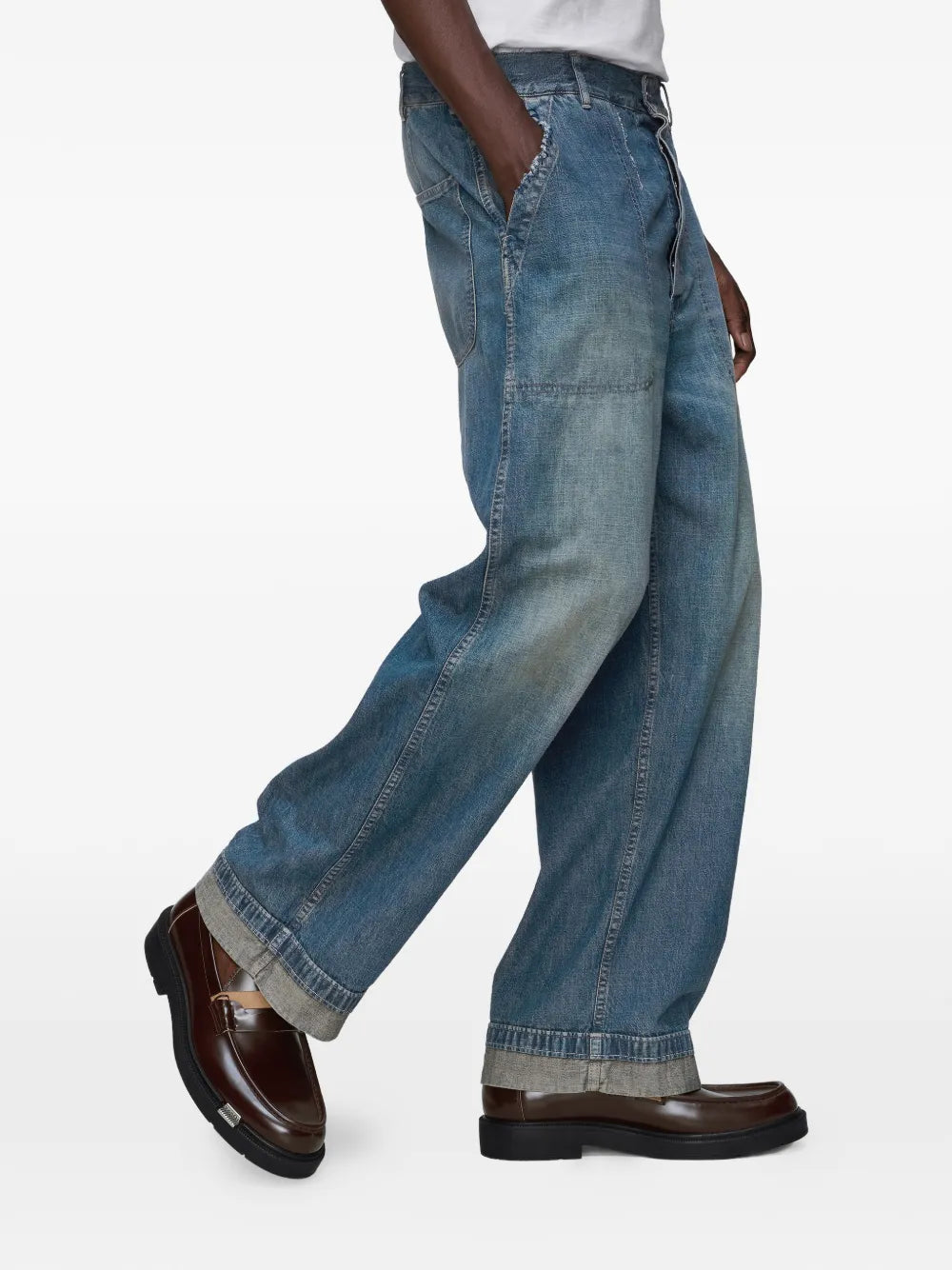 Jeans mit weitem Bein