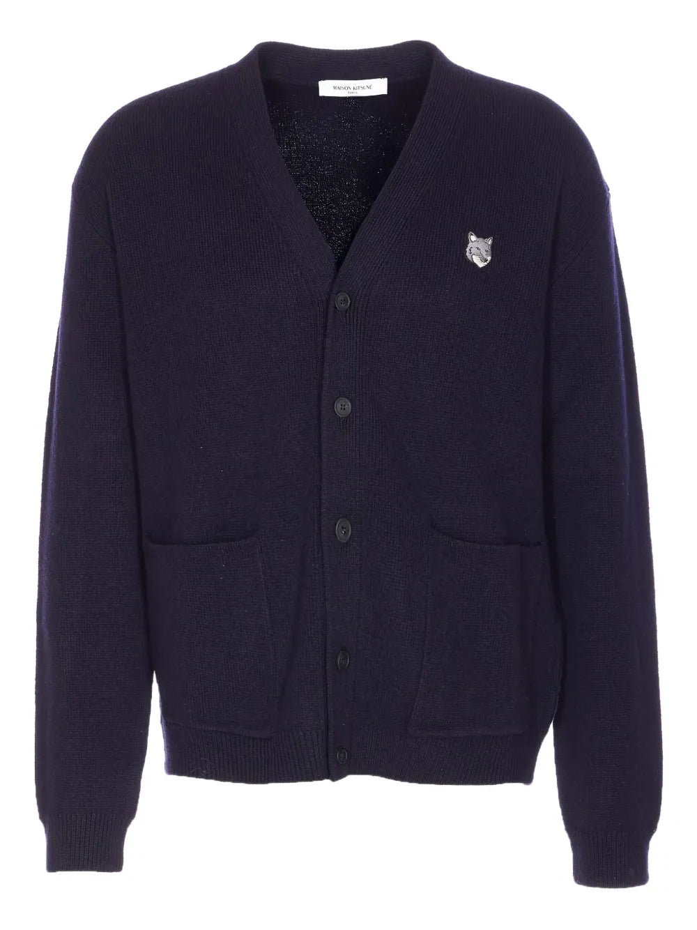 Klassischer Cardigan mit Fox-Head-Logo