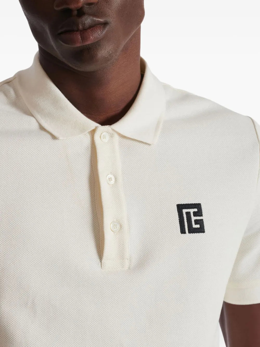PB Poloshirt mit Logo-Stickerei