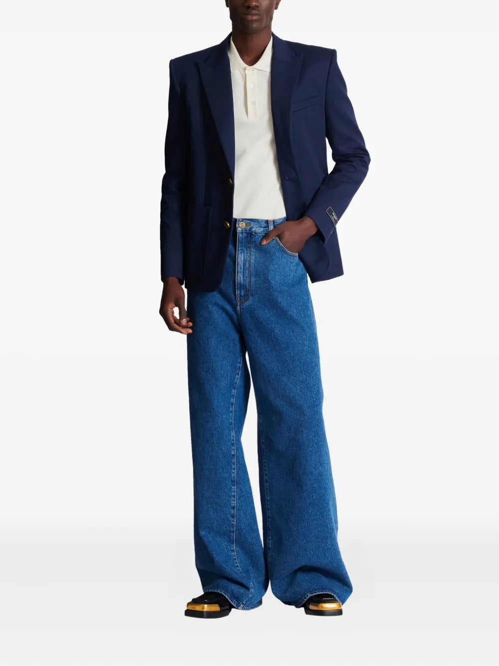 PB Poloshirt mit Logo-Stickerei