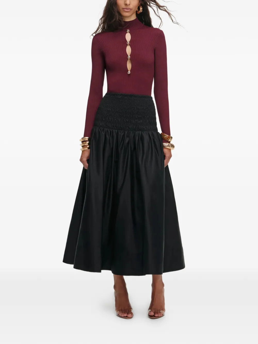 Top with keyhole detail
