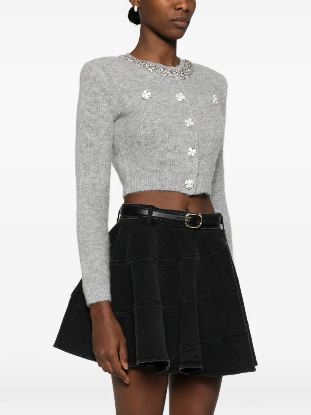 Cardigan with crystal embellishment