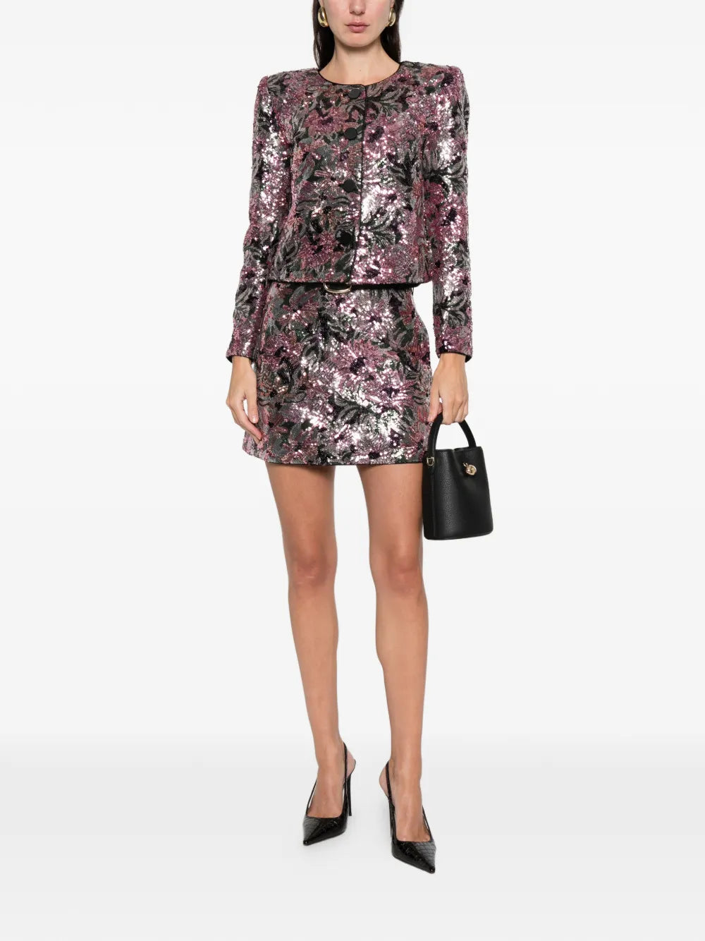 Mini skirt with sequins