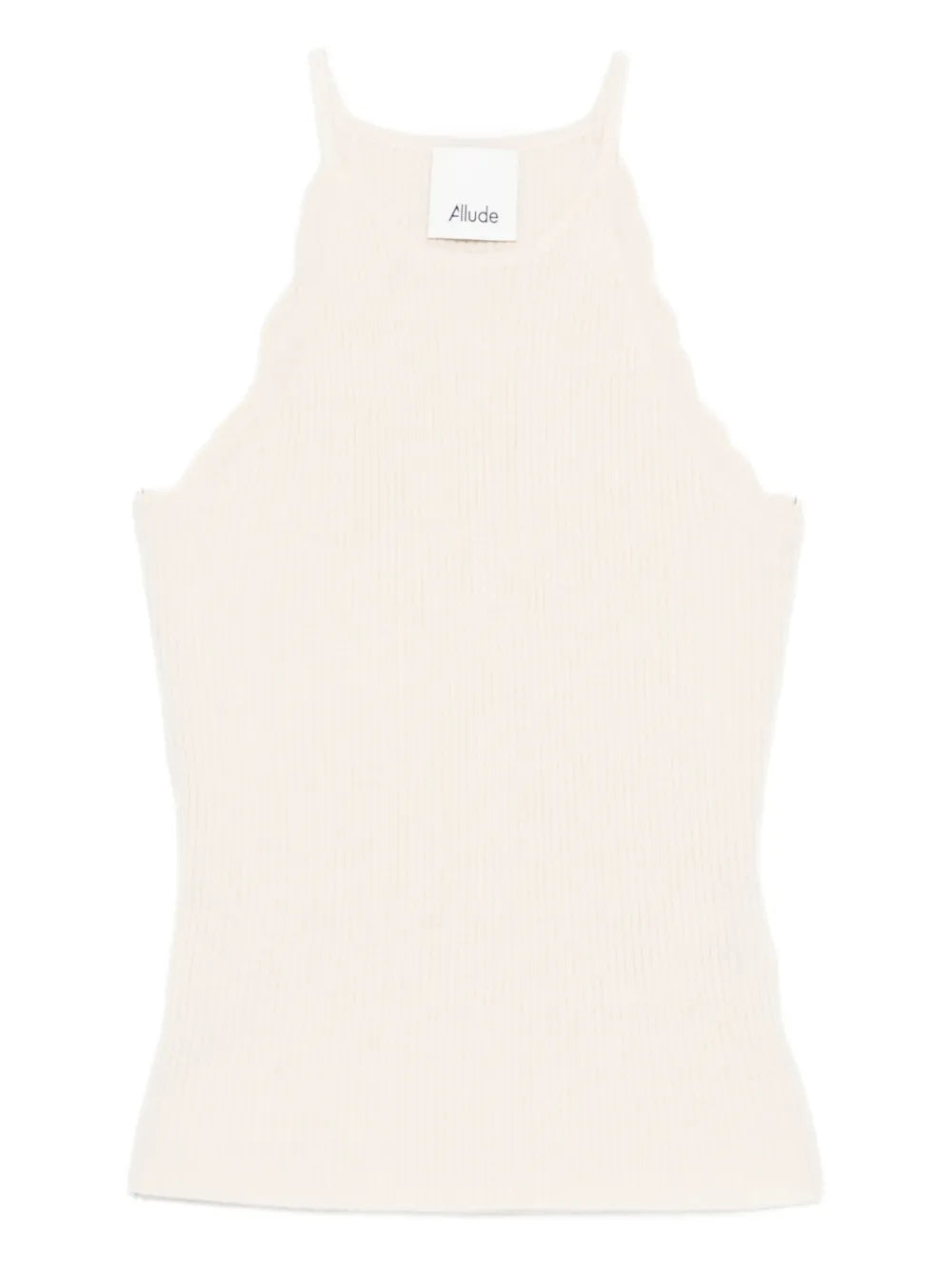 Tank top with wavy hem