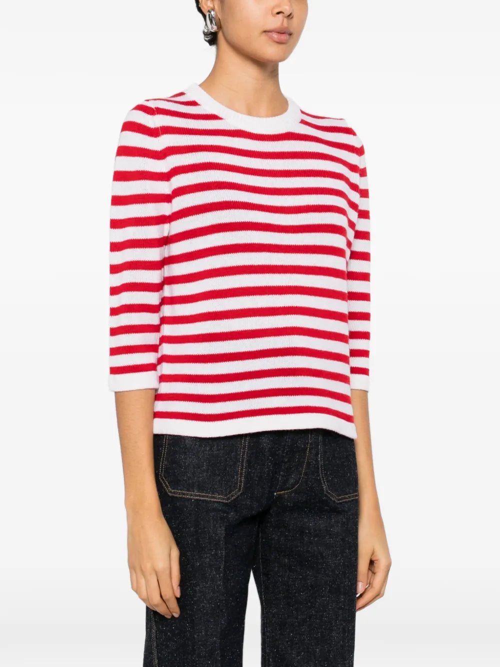 Gestreifter Pullover
