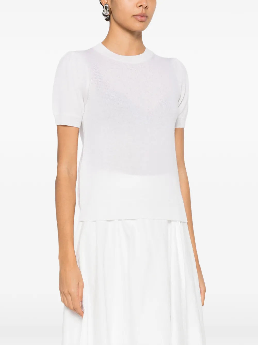 Kurzärmeliges Kaschmir T-Shirt