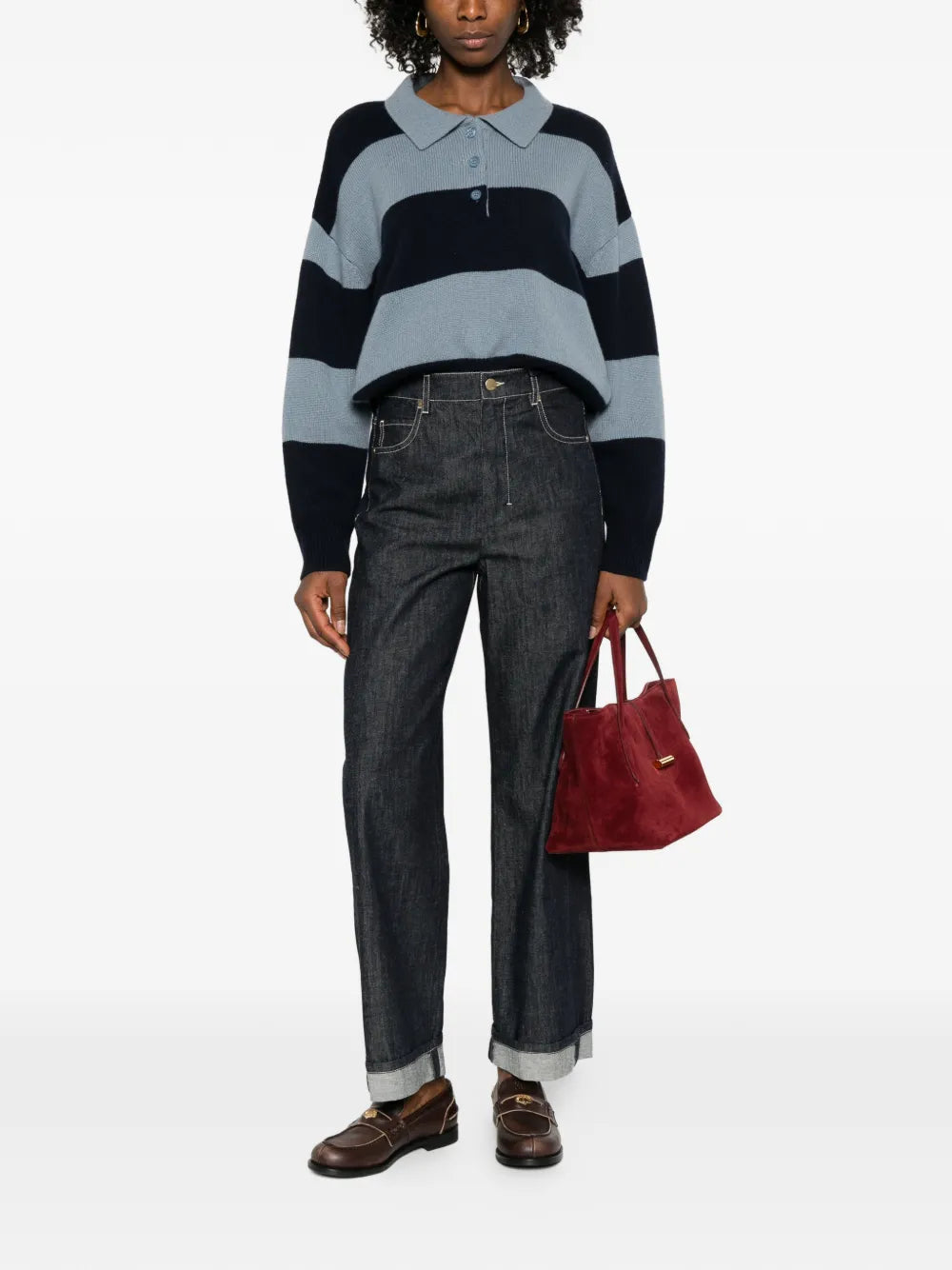 Jeans with decorative stitching