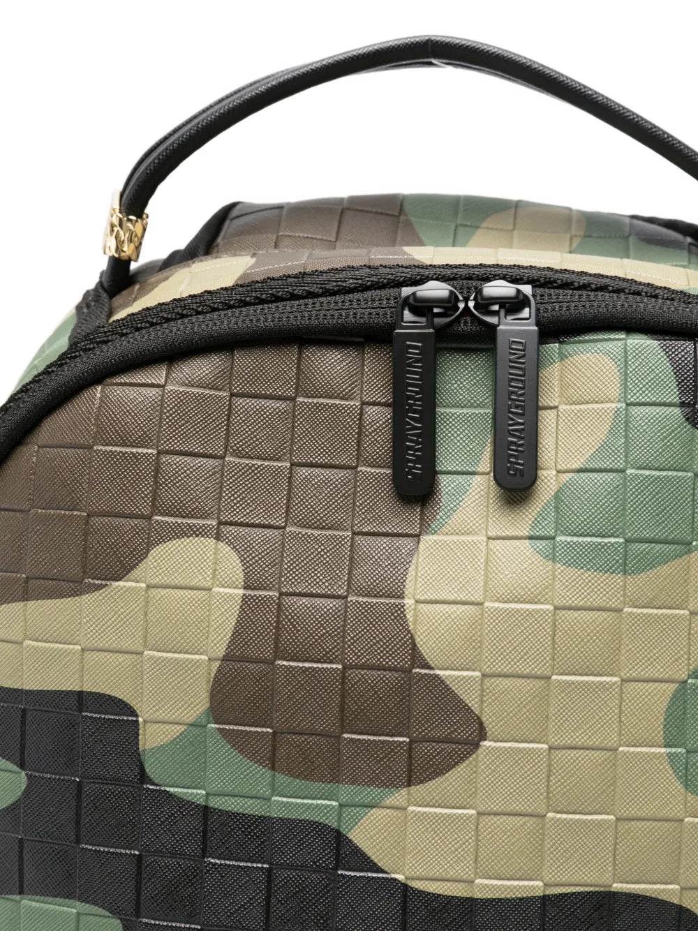 Rucksack mit Hai-Mund-Motiv