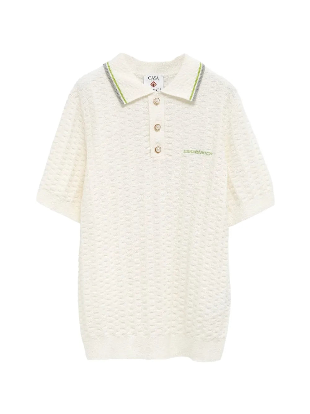 Strukturiertes Poloshirt