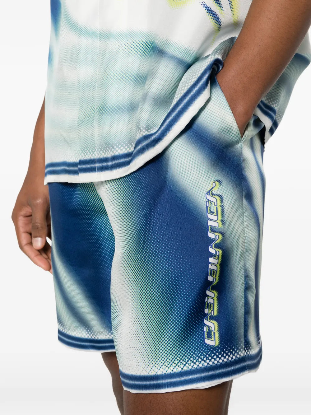 Bedruckte Hose mit Kordelzug