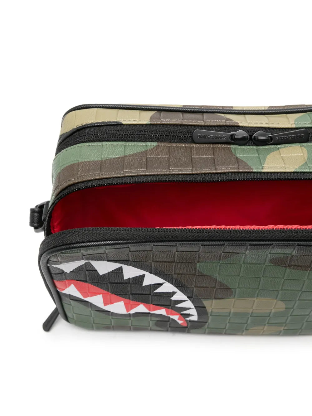 Toiletry bag with camouflage pattern