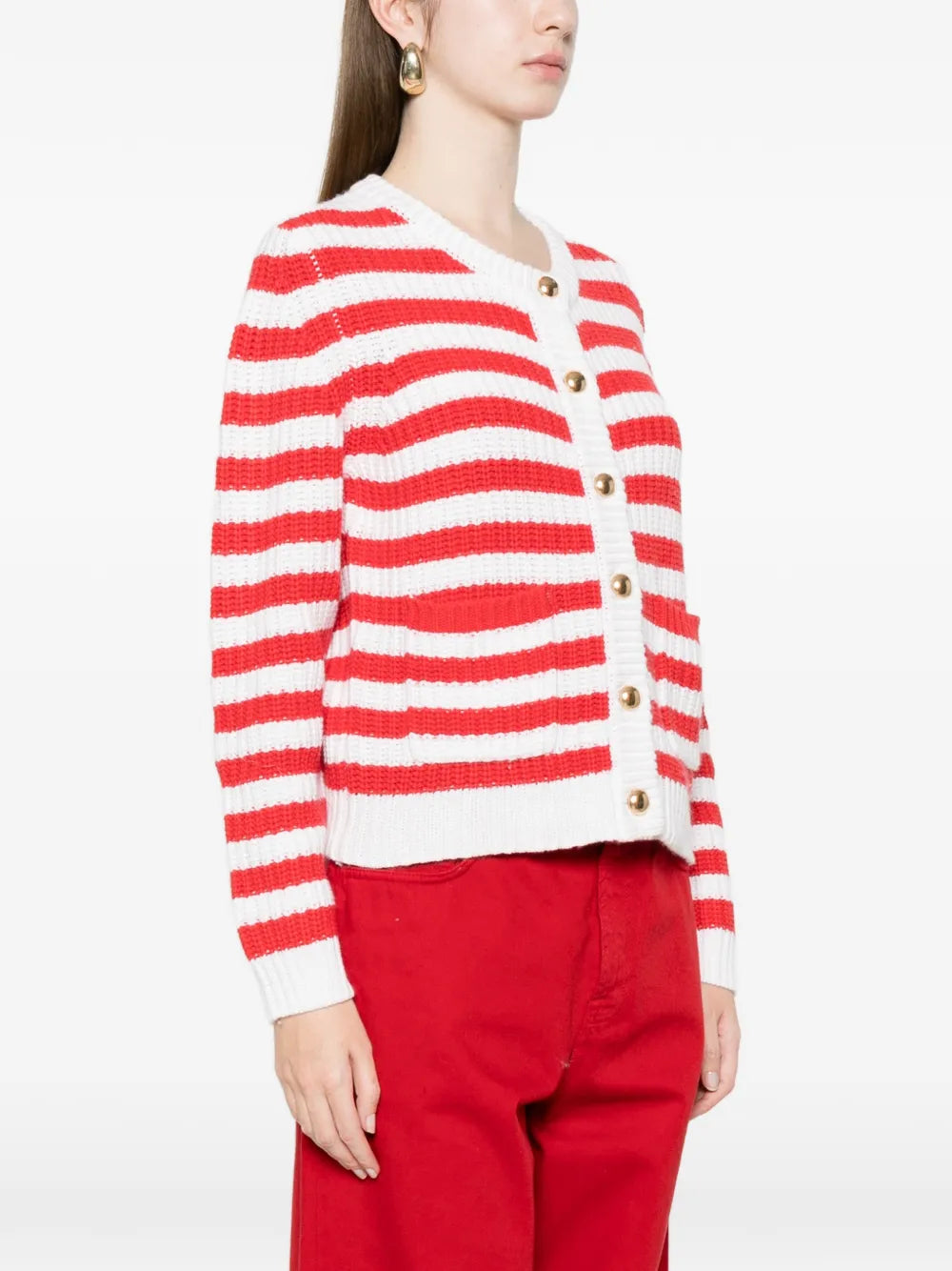 Gestreifter Cardigan