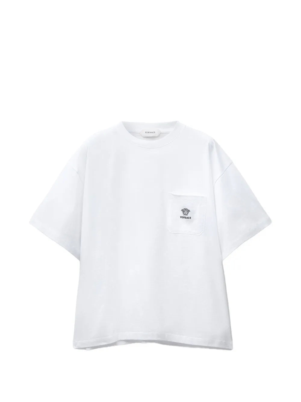 T-SHIRT JERSEY COTTON GOTS COMPACT TP WITH LOGO AND MEDUSA EMBROIDERY